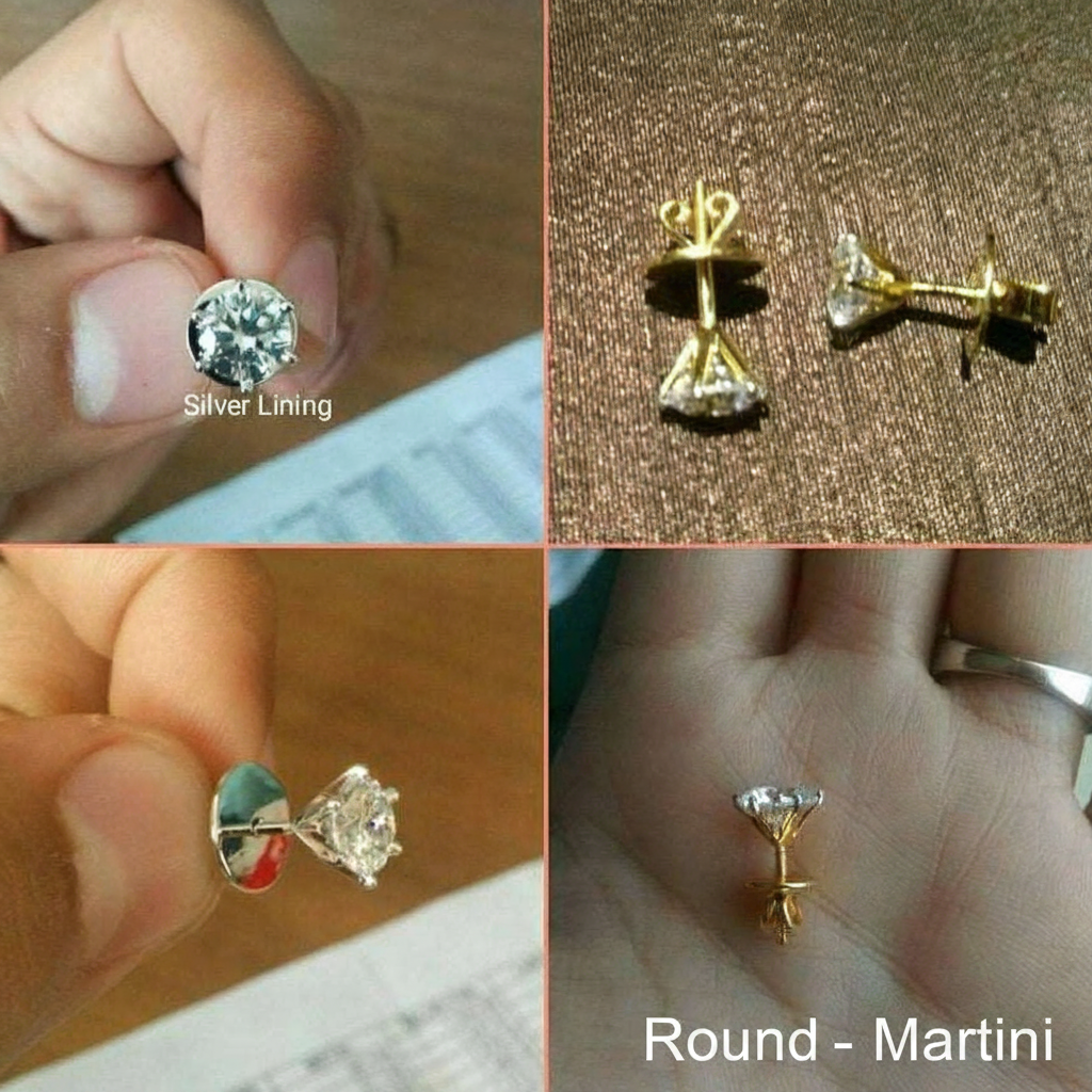NO COD Solitaire Earrings 925 Silver - Preorder (PREPAID ORDERS ONLY)