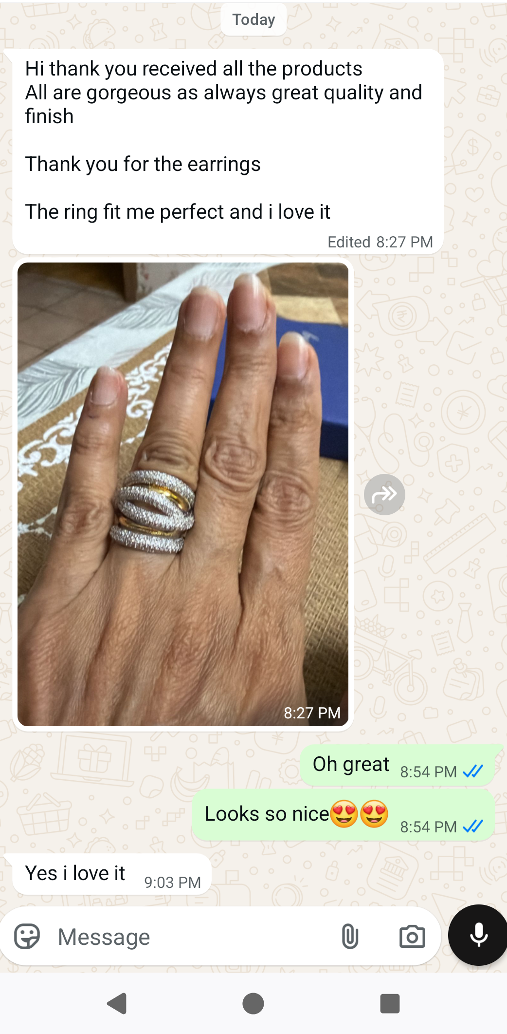 Swirl Ring Silver Gold