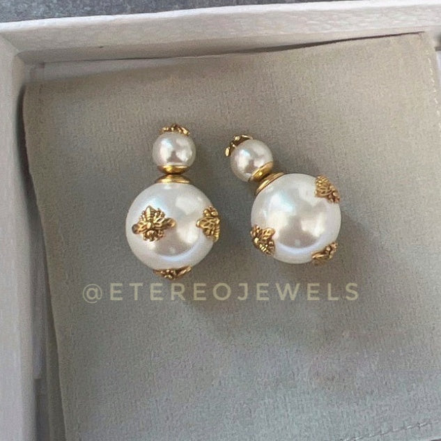 Bee Pearl Earrrings Etereo cd - Silver Lining Jewellery