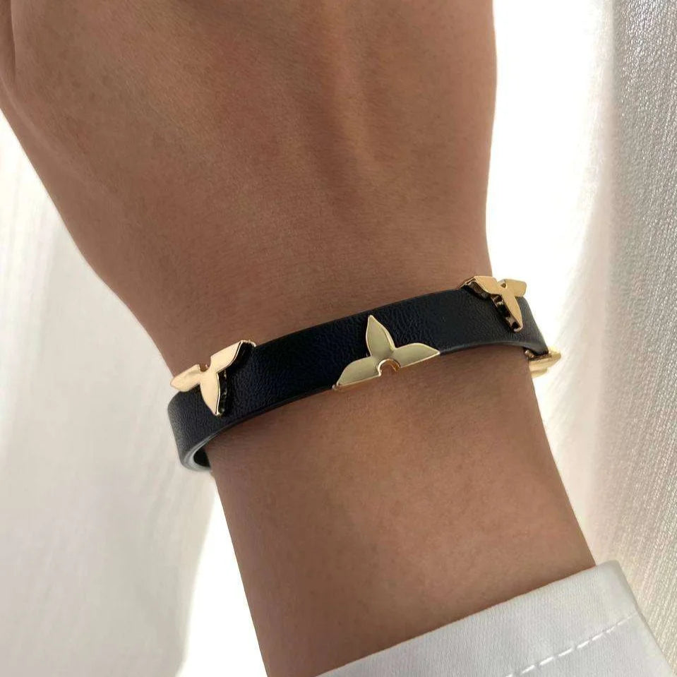 L Leather Bracelet Etereo