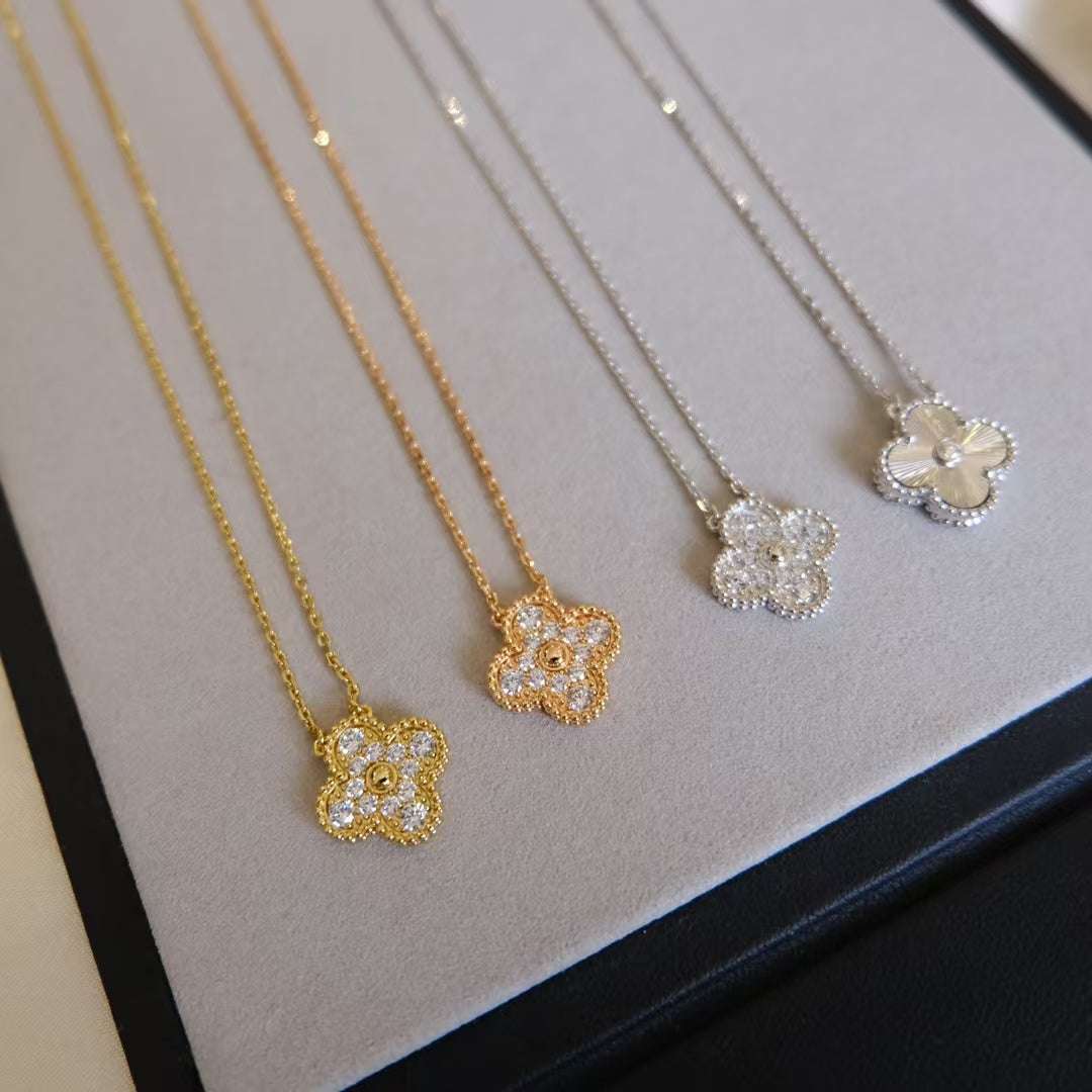 Clover Necklace Etereo with Cz