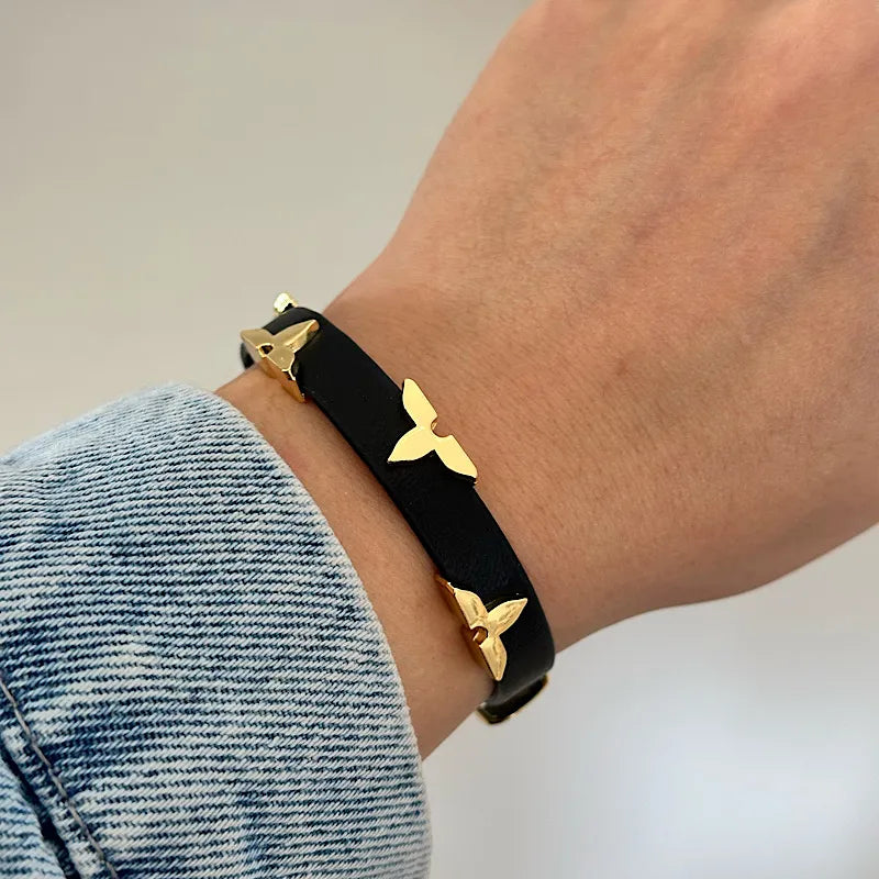 L Leather Bracelet Etereo