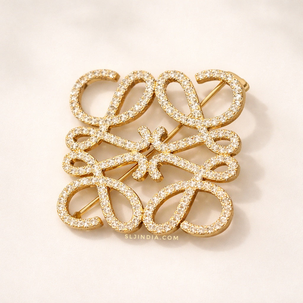 L Brooch Etereo