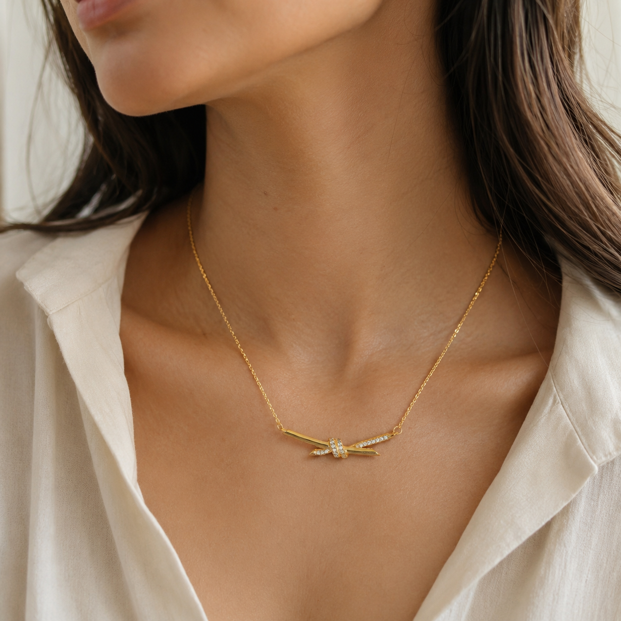 T cross Necklace Etereo
