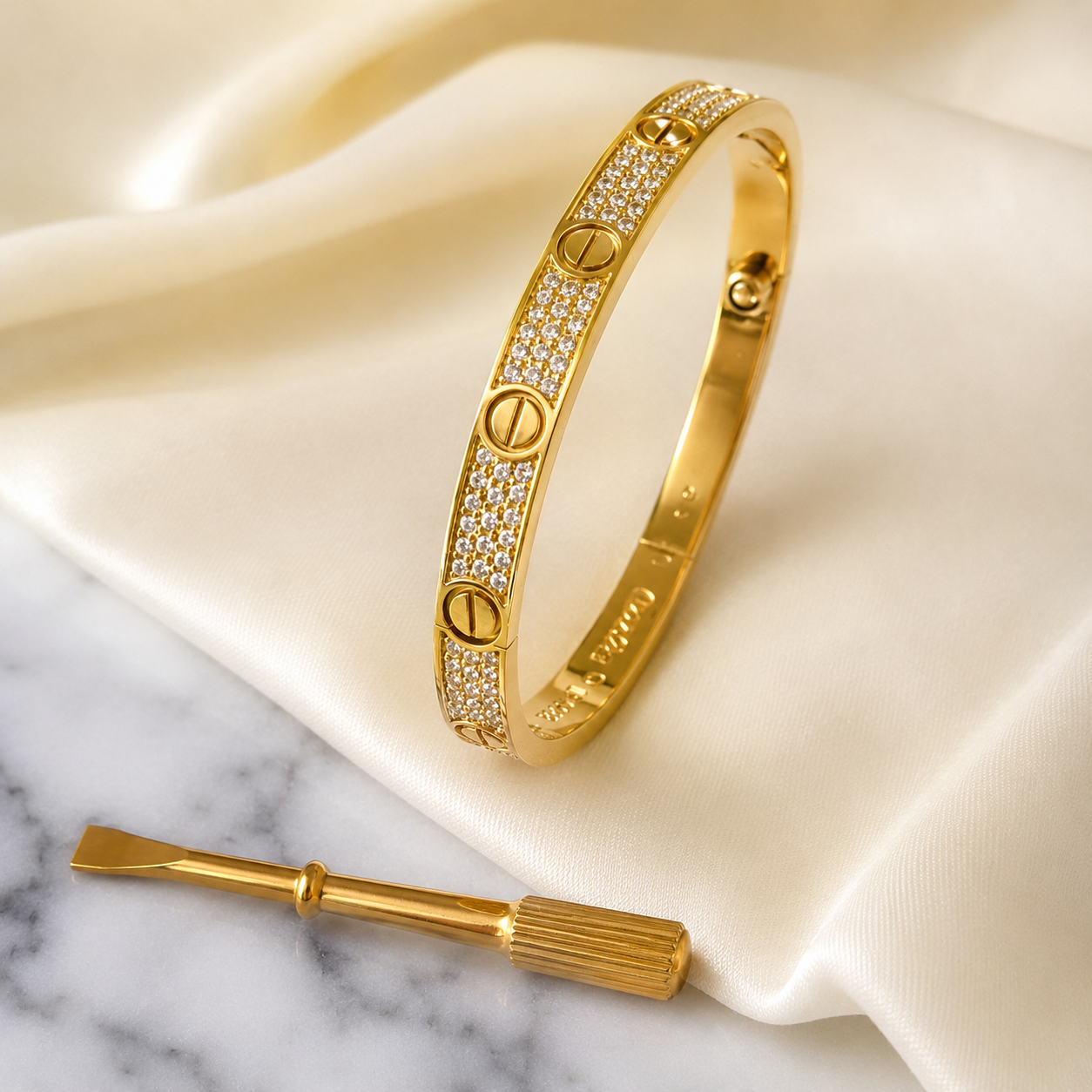 Band Bracelet Etereo Pave with Screwdriver Size 17