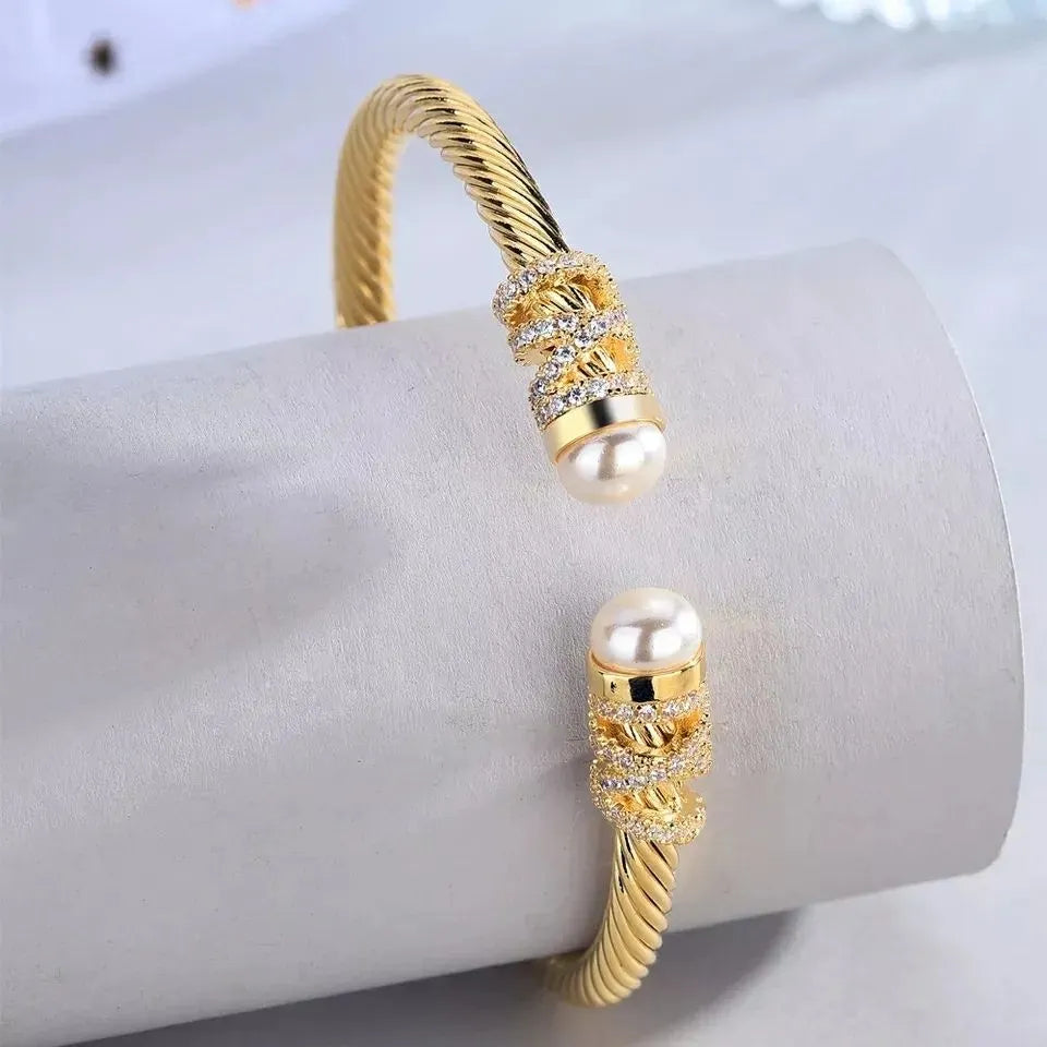 Pearl Cuff Bracelet - Silver Lining Jewellery