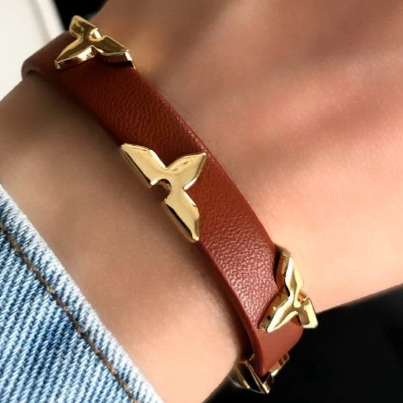 L Leather Bracelet Etereo