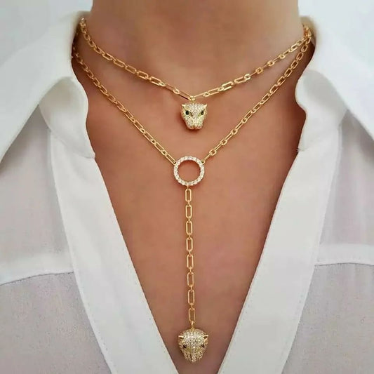 Leopard Necklace Set