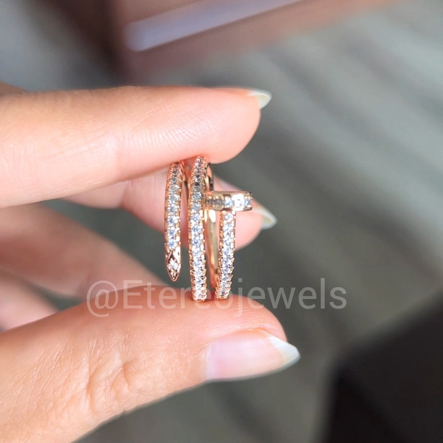 Double Nail Ring Etereo