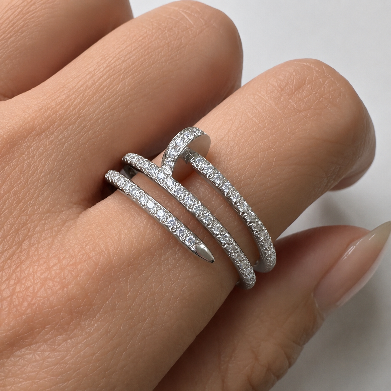 Double Nail Ring Etereo