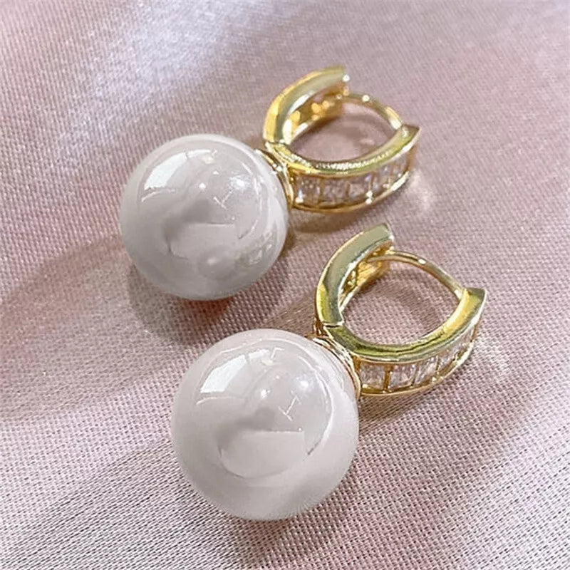 Pink Pearl Earrings