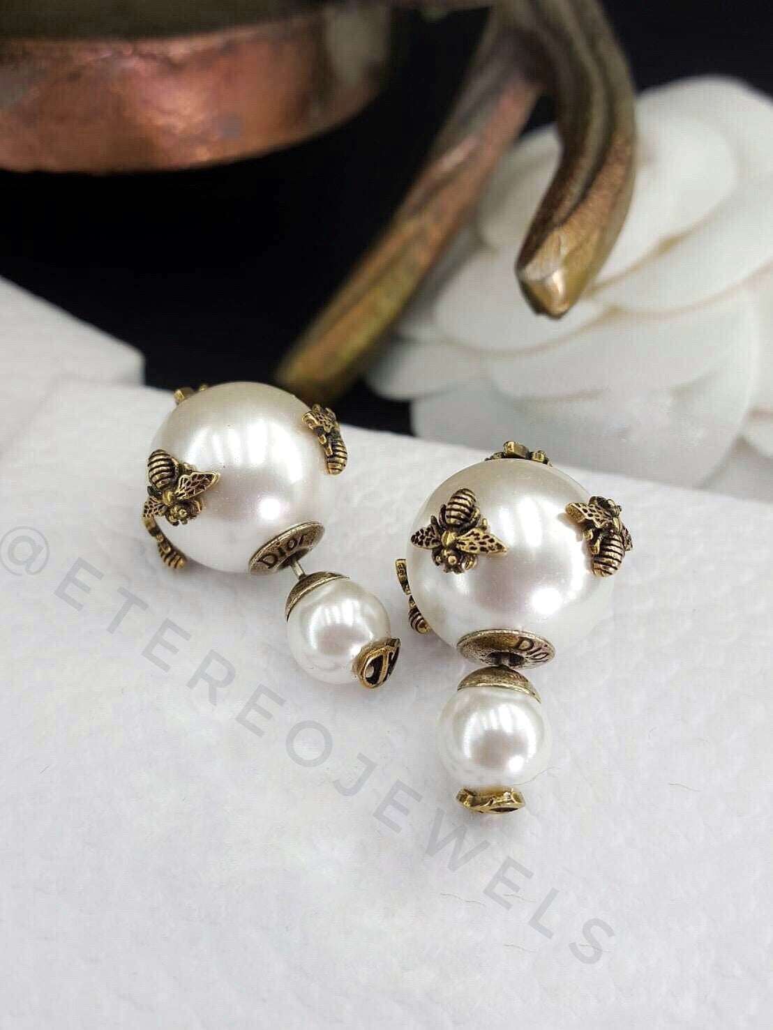 Bee Pearl CD Earrings Etereo
